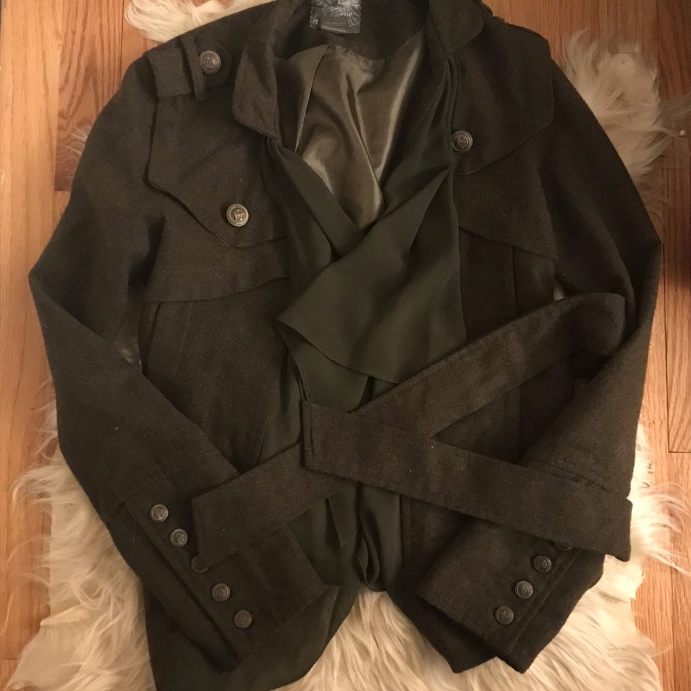 Anthropologie RYU Military Style Jacket Olive